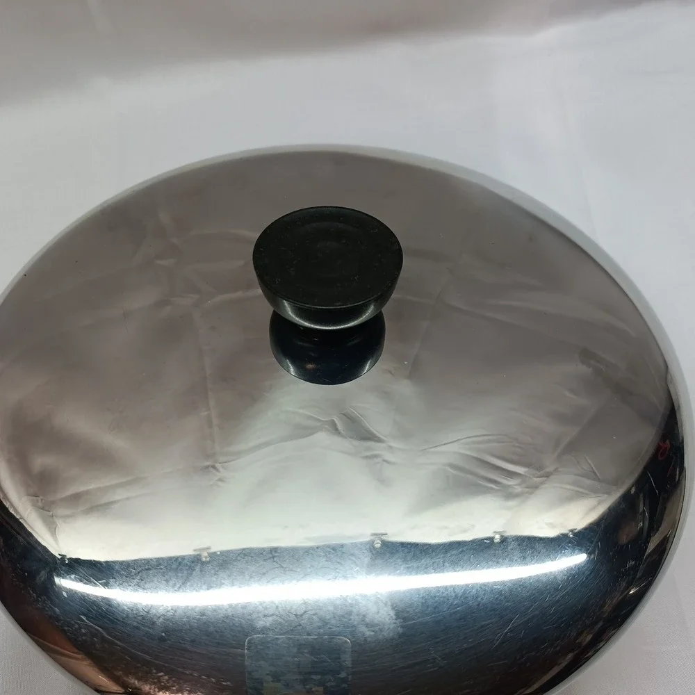 Revere Ware 1801 Copper Bottom 8 Qt 83 Stock Pot with Lid Clinton ILL USA‎ Vtg